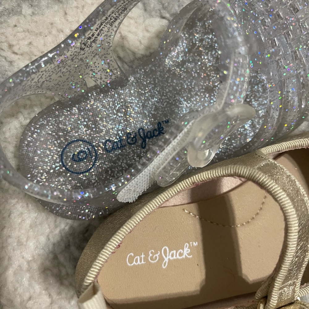 Gold Mary Jane Kids Shoes - Picture 6 of 6